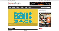 Desktop Screenshot of metrofitnessmag.com