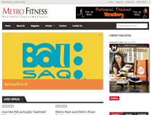 Tablet Screenshot of metrofitnessmag.com